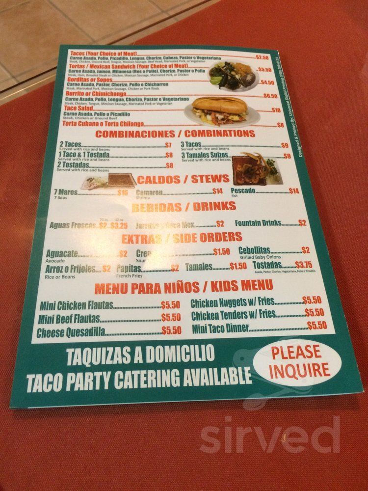 Mercelys Menu.pdf Melys Mexican Cuisine menu in Tinley Park, Illinois, USA