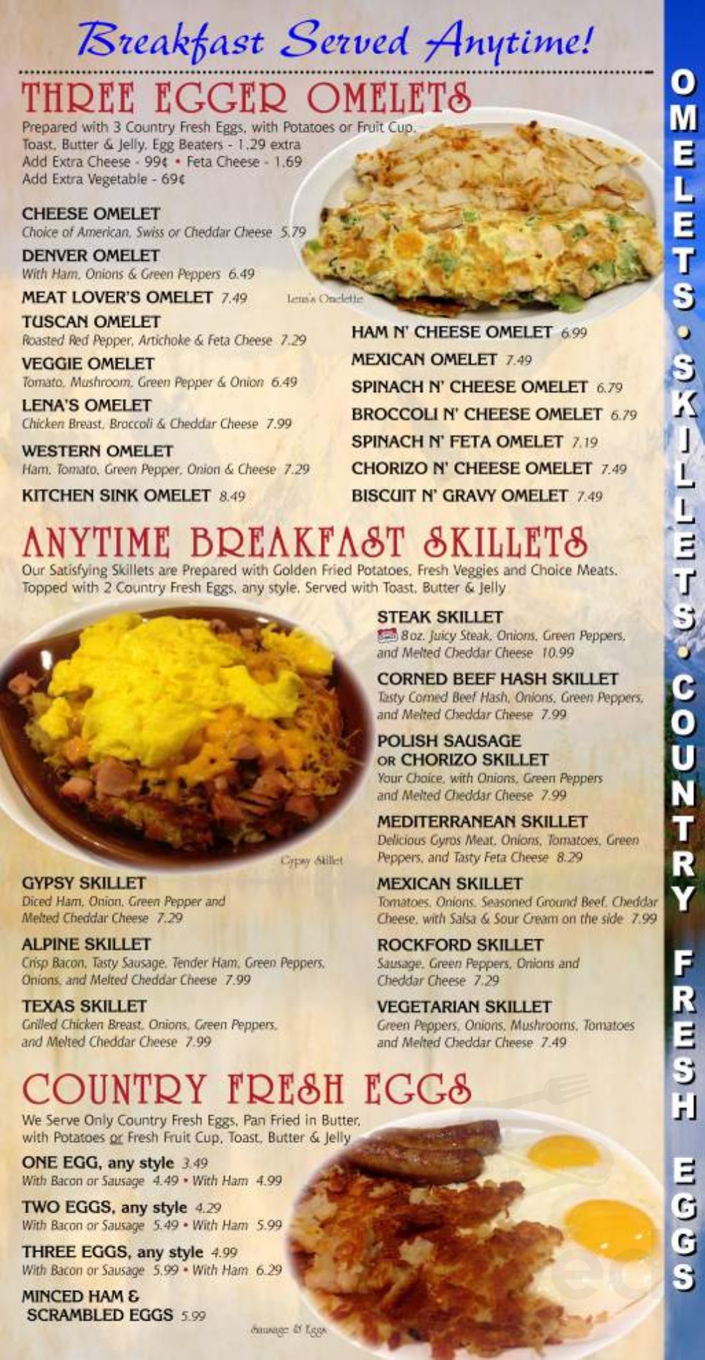 Alpine View Restaurant menu in Rockford, Illinois, USA