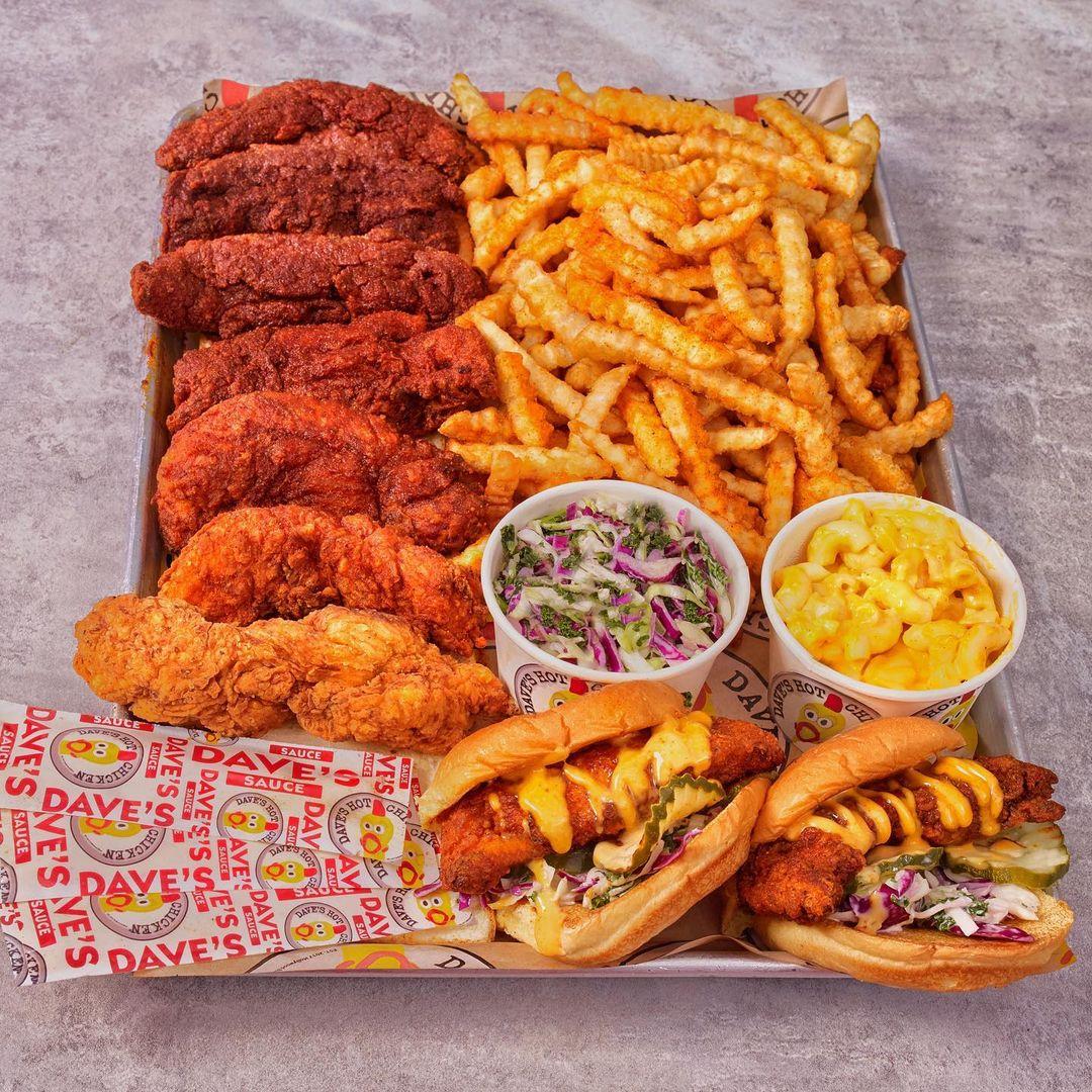 Daves Hot Chicken menu in Houston, Texas, USA