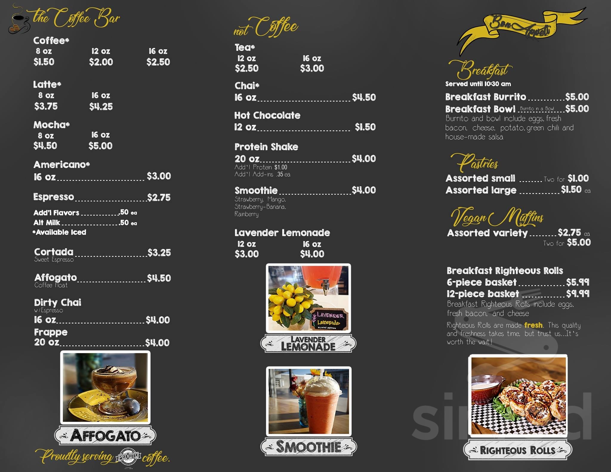 QC Junction Cafe menu in Queen Creek, Arizona, USA