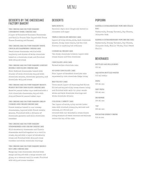 Sweet Tooth Desserts menu in Langley Twp, British Columbia, Canada