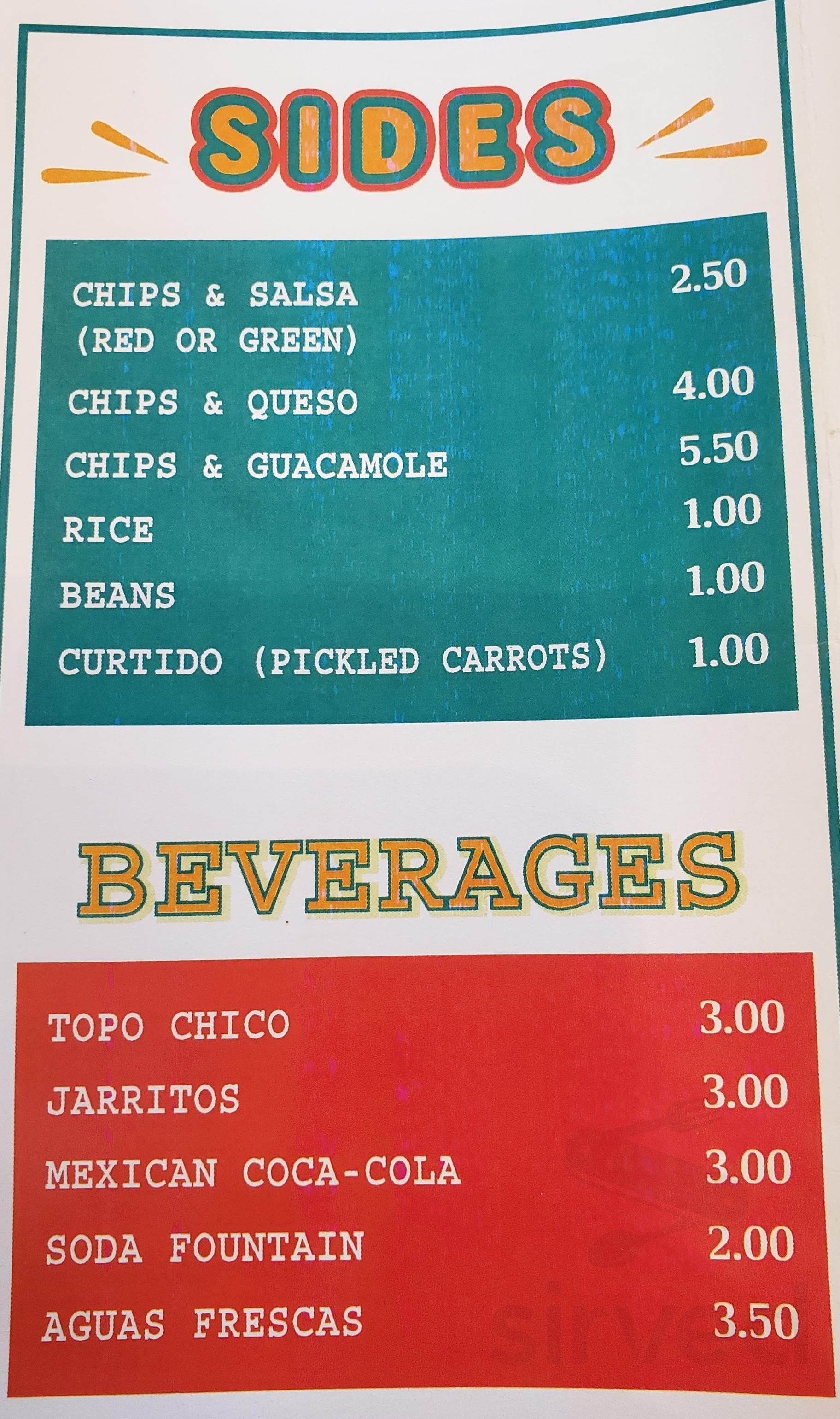 Understory menu in Houston, Texas, USA