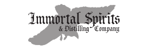 Immortal Spirits & Distilling Company Tasting Room Logo in Medford, Oregon
