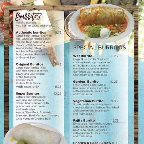 La Fuente Mexican Restaurant & Blue Iguana Bar menu in Brentwood