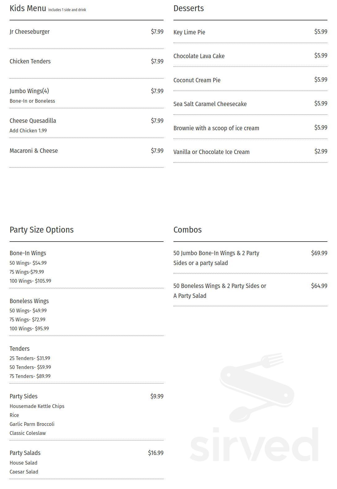 Lulu's Lobster & Wing Shack menu in Patchogue, New York, USA