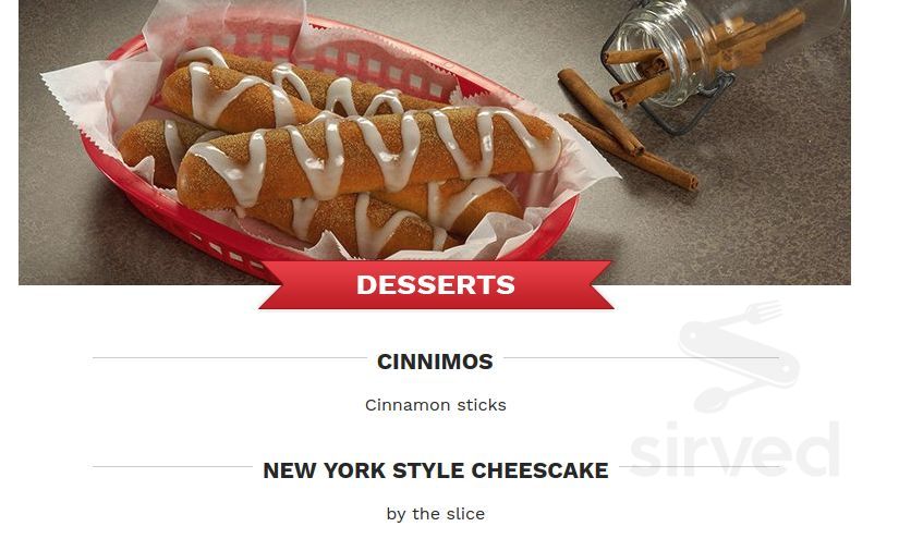 Imo's Pizza menu in St. Louis, Missouri, USA