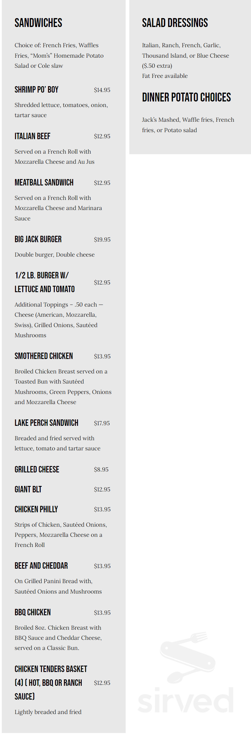 Lencioni Catering menus in Lynwood, Illinois, United States