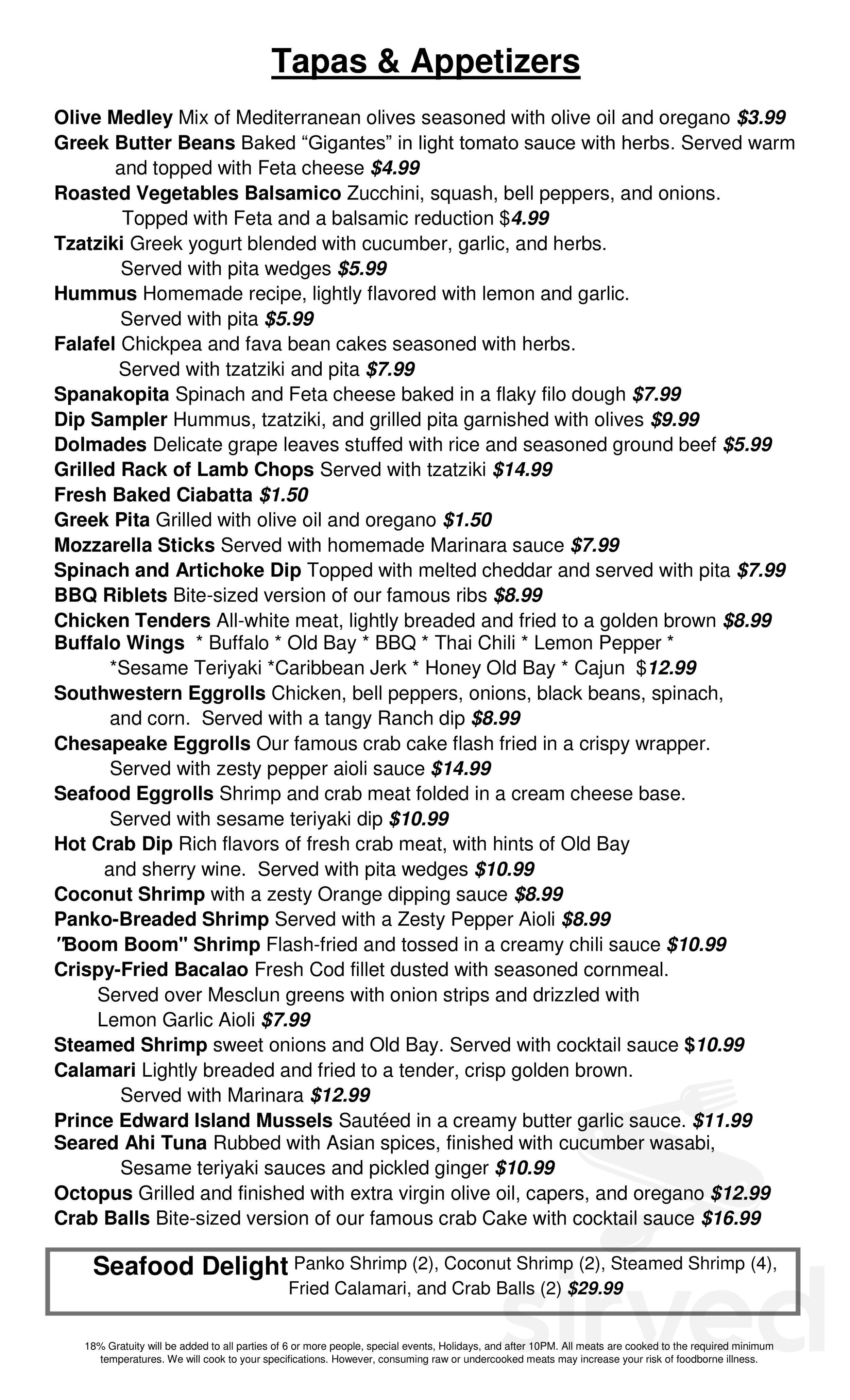 Happy Hour Heaven: Discover 7 West Bistro Grille's Menu
