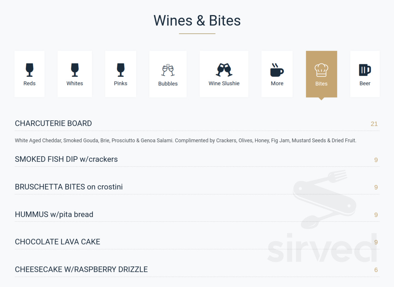 Brix & Mortar Urban Winery menu in Sanford, Florida, USA