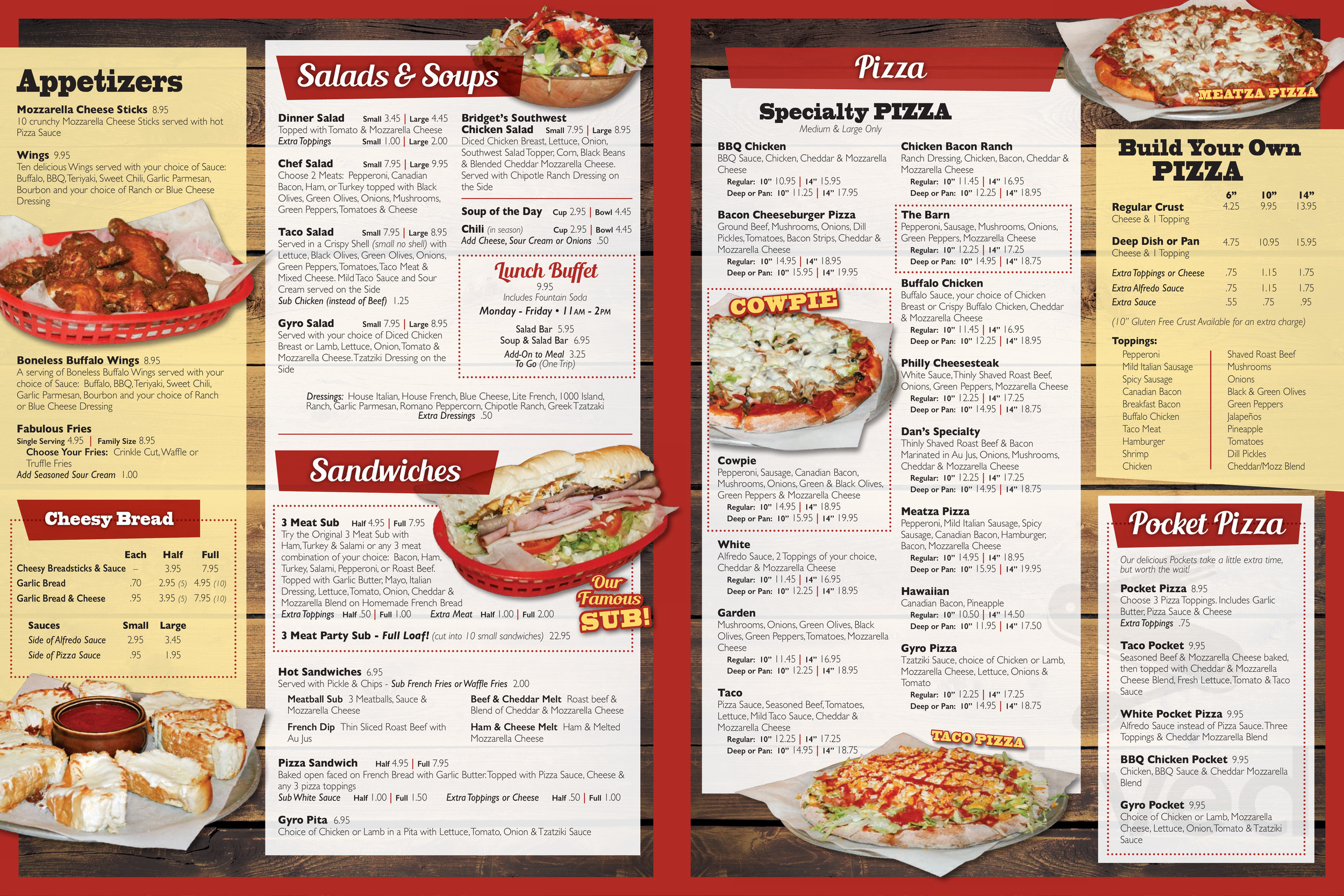 Pizza Barn menu in Princeton, Minnesota, USA