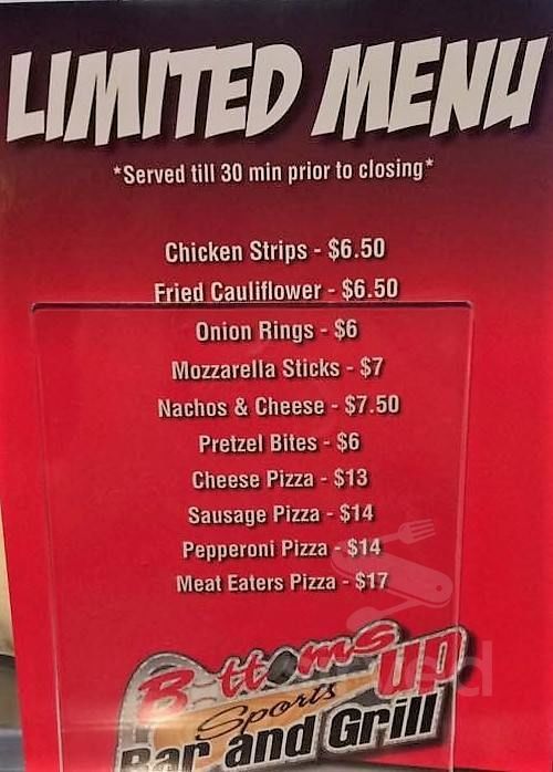 Bottoms Up Sports Bar & Grill menu in Alton, Illinois, USA