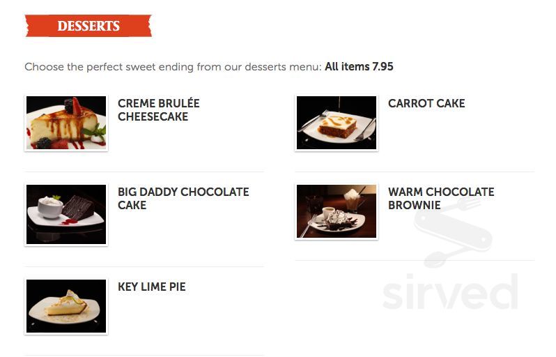 Firebirds Wood Fired Grill menu in Bridgeville, Pennsylvania, USA