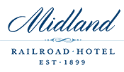 Midland Railroad Hotel & Restaurant Logo in Wilson, Kansas