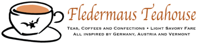 Fledermaus Teahouse Logo in Johnson, Vermont