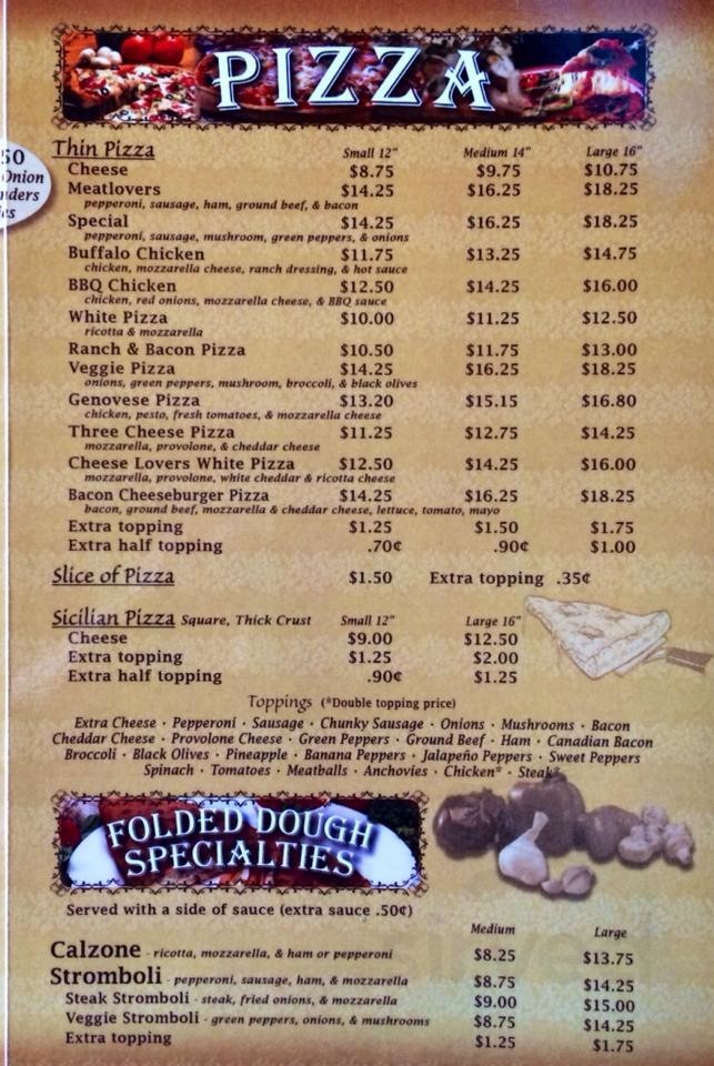 Frank's Taste of Italy menu in Mont Alto, Pennsylvania, USA