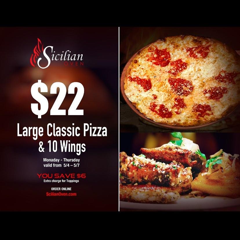 Sicilian Oven menu in Aventura, Florida, USA