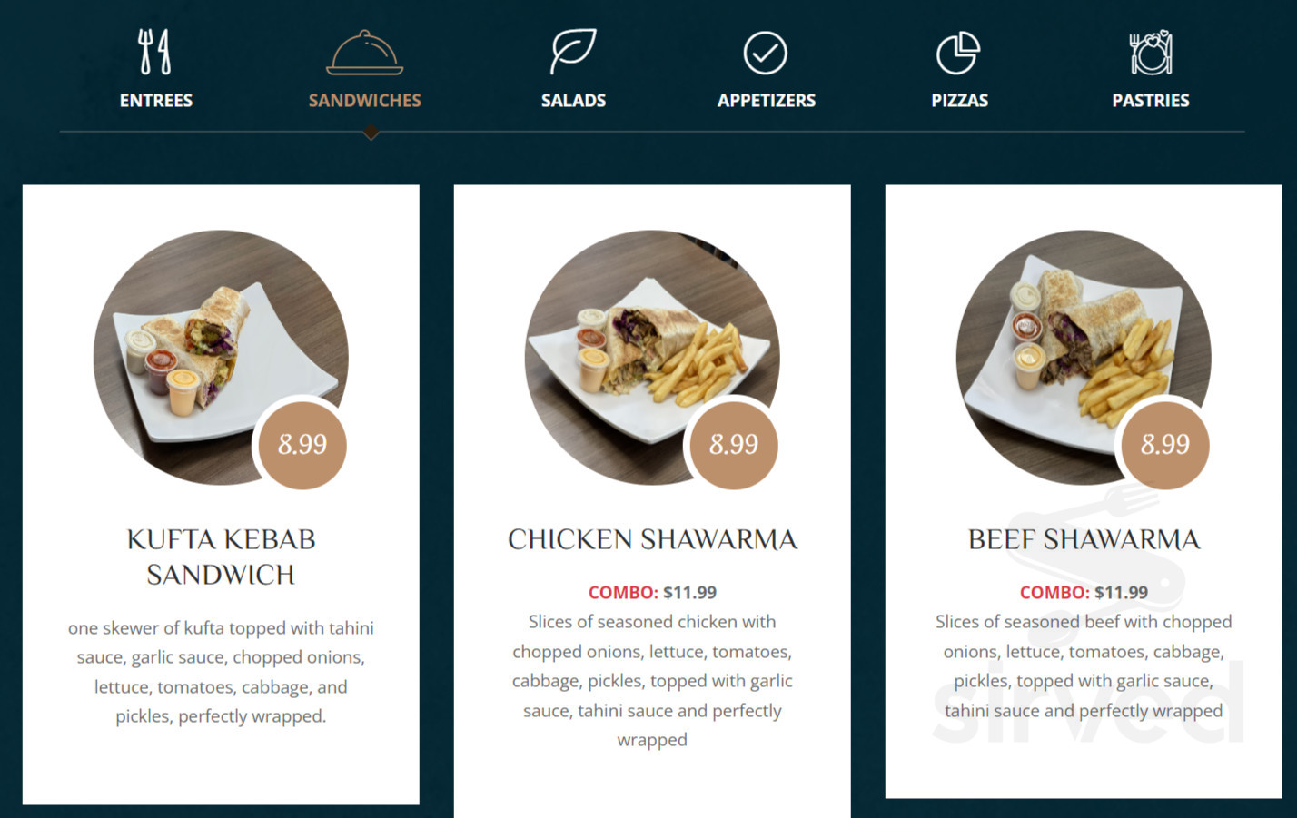 Jerusalem Bakery & Grill menu in Marietta, USA