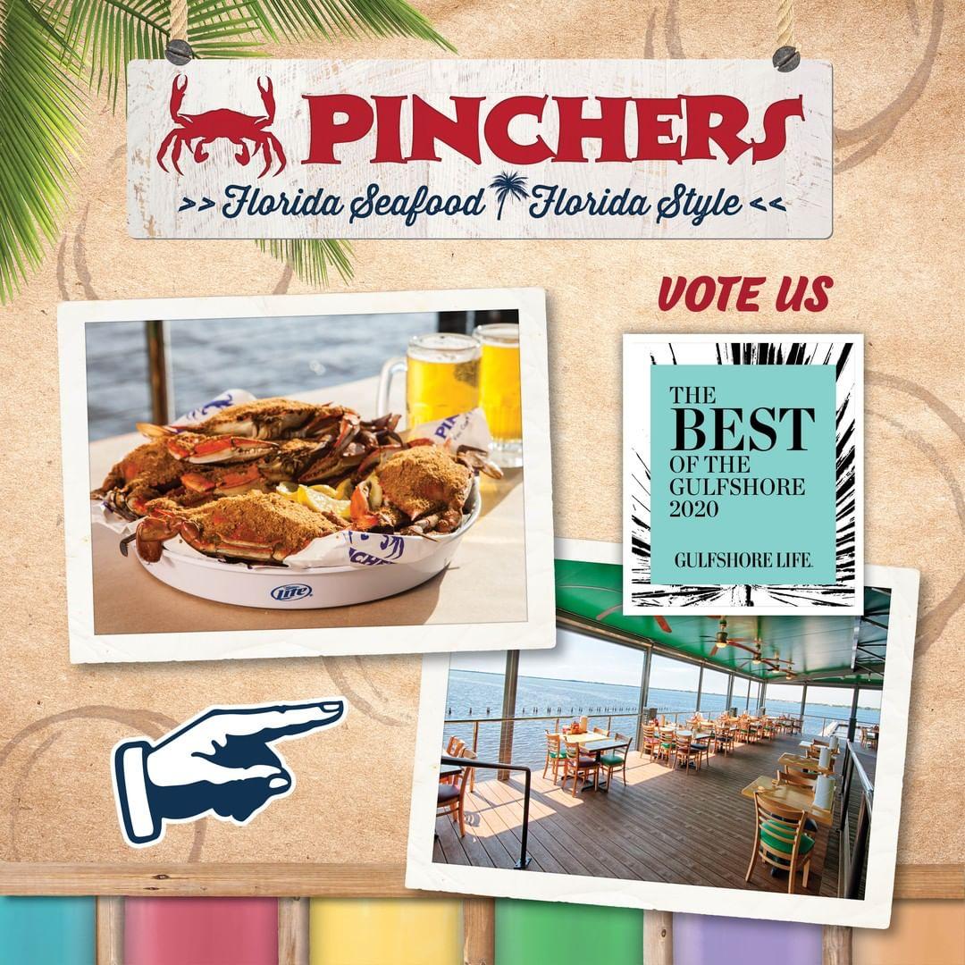 Pinchers Menu In Fort Myers Beach Florida USA Pinchers Menu In Fort Myers Beach Florida USA