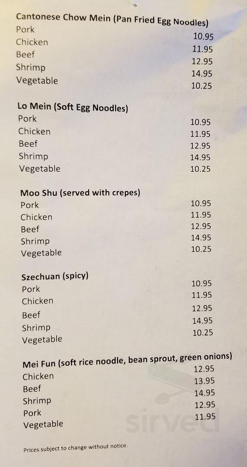 New China King menus in Howell, Michigan, United States