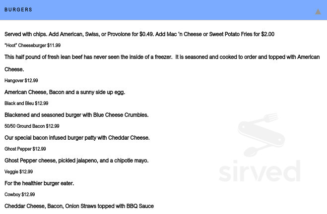 The Brown Boxer menus in Clearwater Beach, Florida, United States