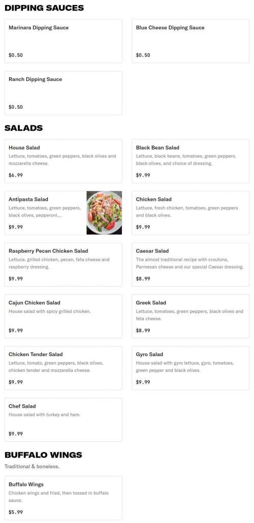 Seataliano's Pizza & Pasta menu in College Park, USA