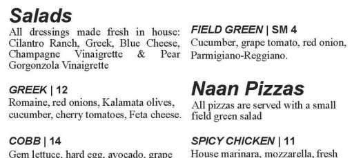 Menu for Cody's Restaurant, Bar, & Patio NB in New Braunfels, TX | Sirved