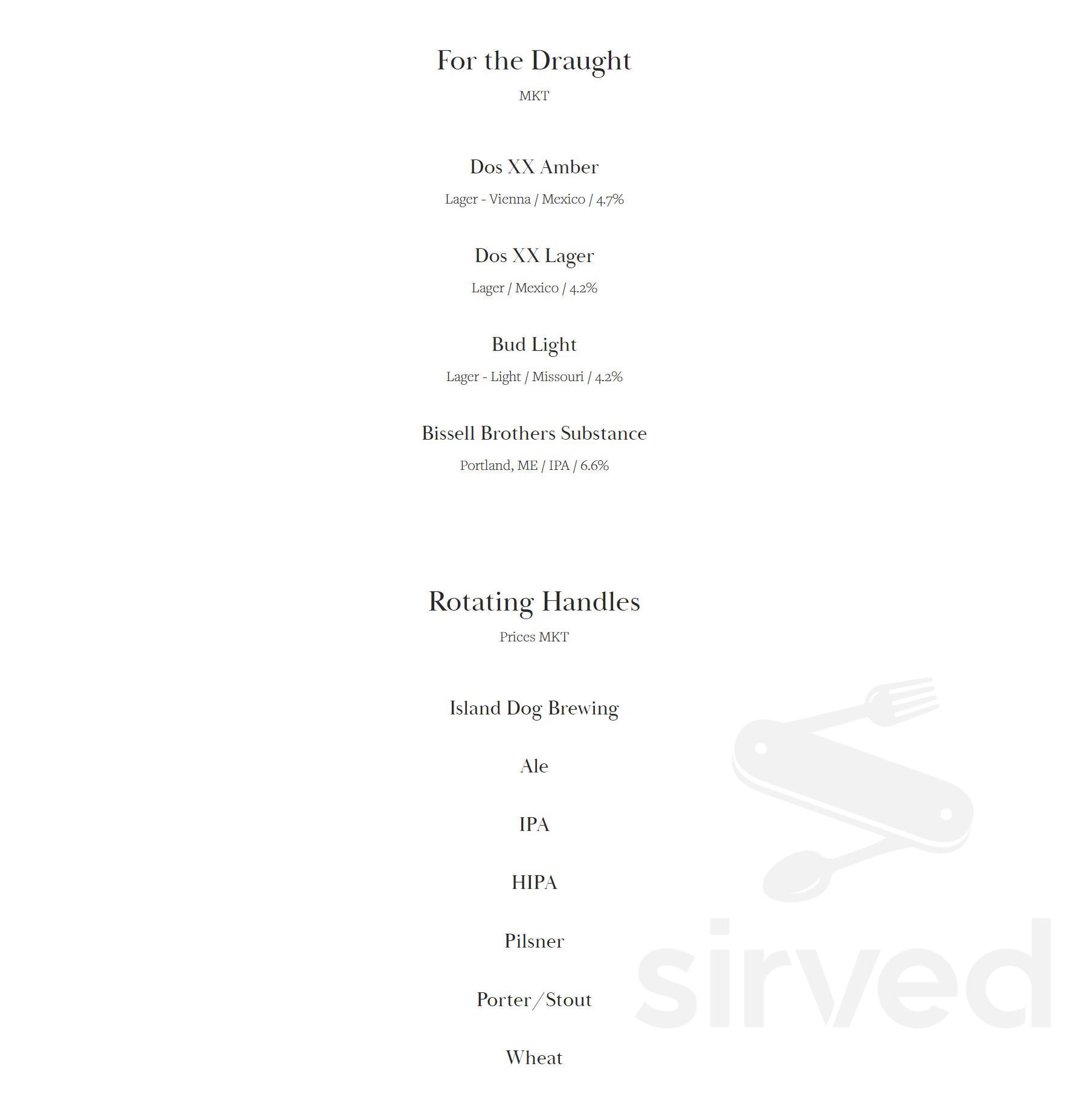 Tacos Y Tequila Cape Elizabeth menu in Cape Elizabeth, Maine, USA