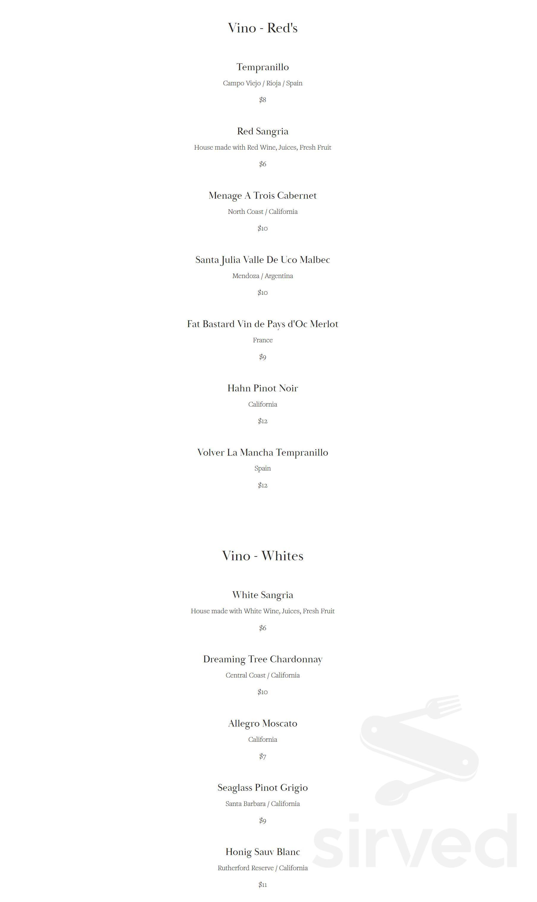 Tacos Y Tequila Cape Elizabeth menu in Cape Elizabeth, Maine, USA