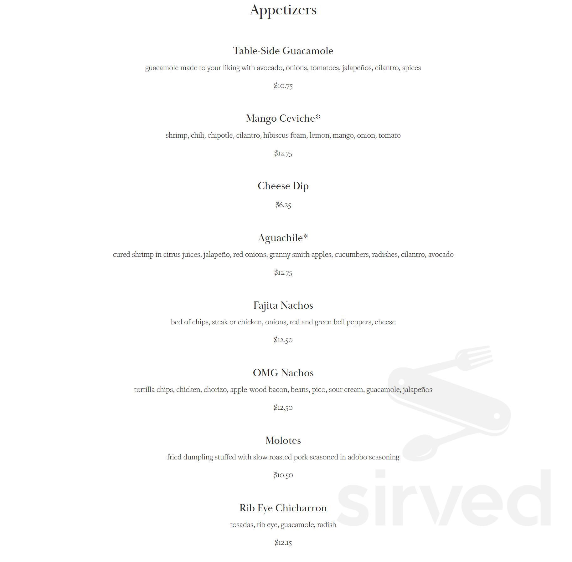 Tacos Y Tequila Cape Elizabeth menu in Cape Elizabeth, Maine, USA