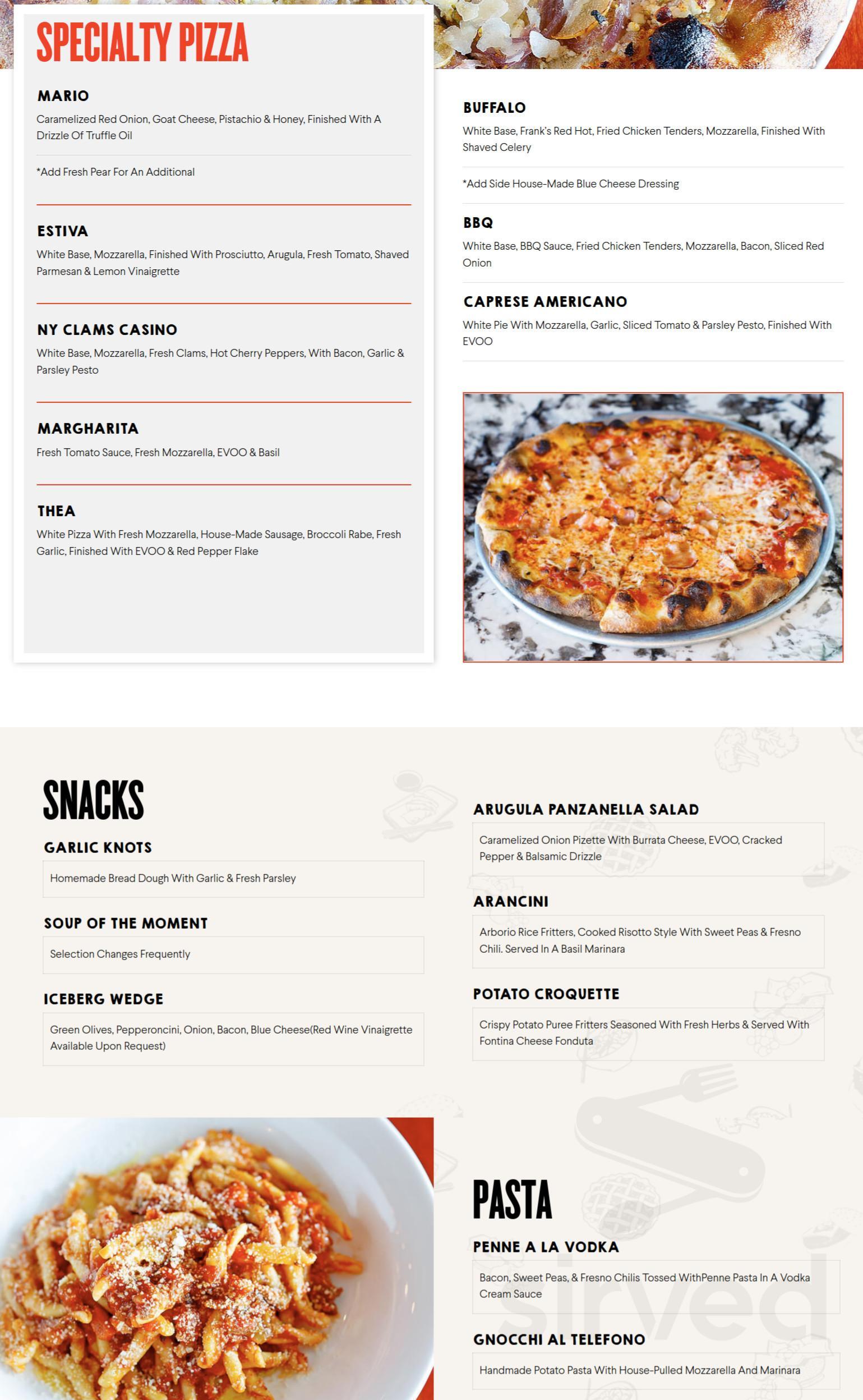 Tolli's Trattoria menu in Johns Island, South Carolina, USA