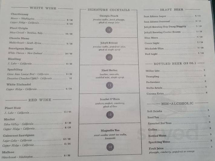 Jekyll Island Seafood Company menu in Jekyll Island, USA