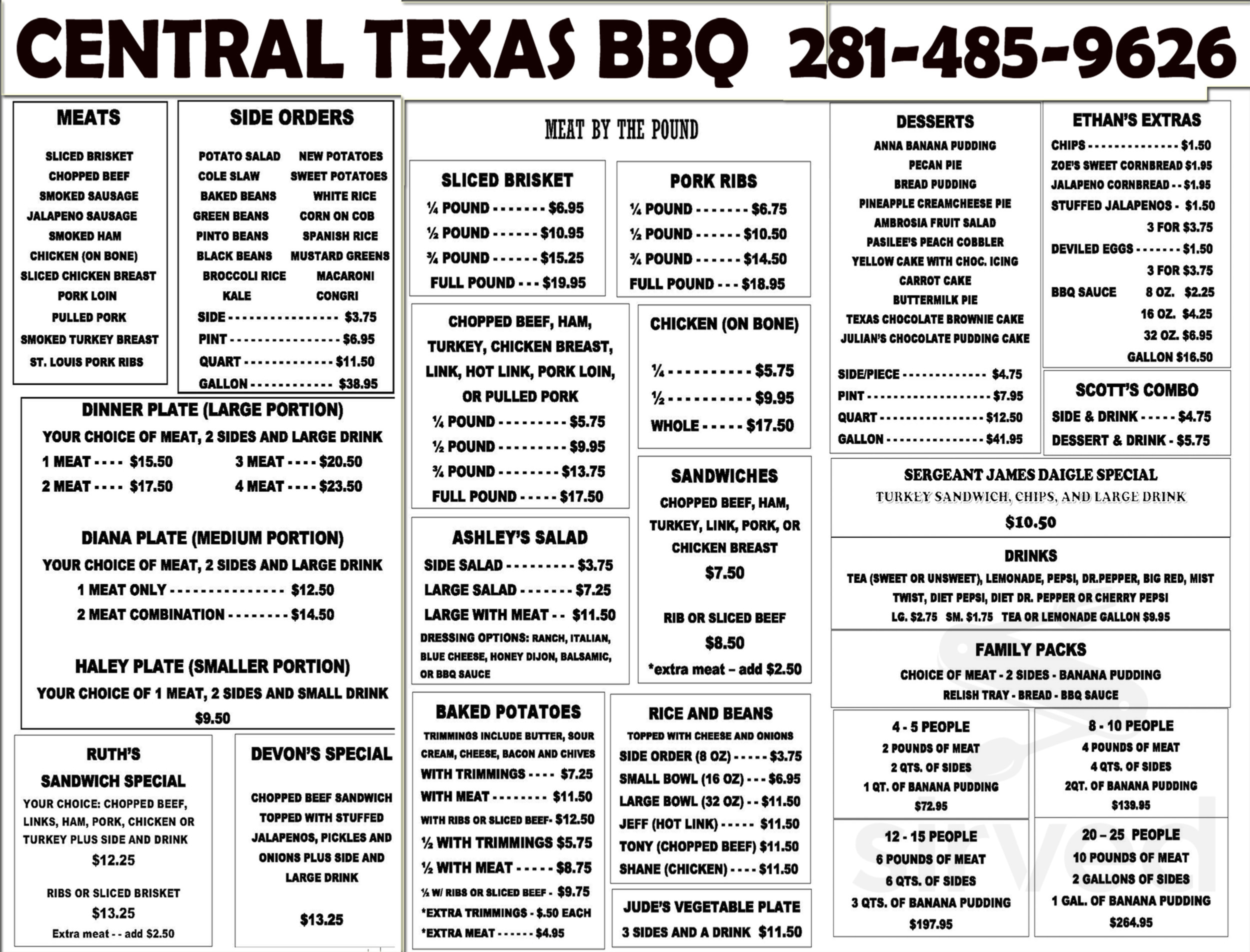 Central Texas BBQ Menu: A Flavorful Journey Through the Heart of Texas ...