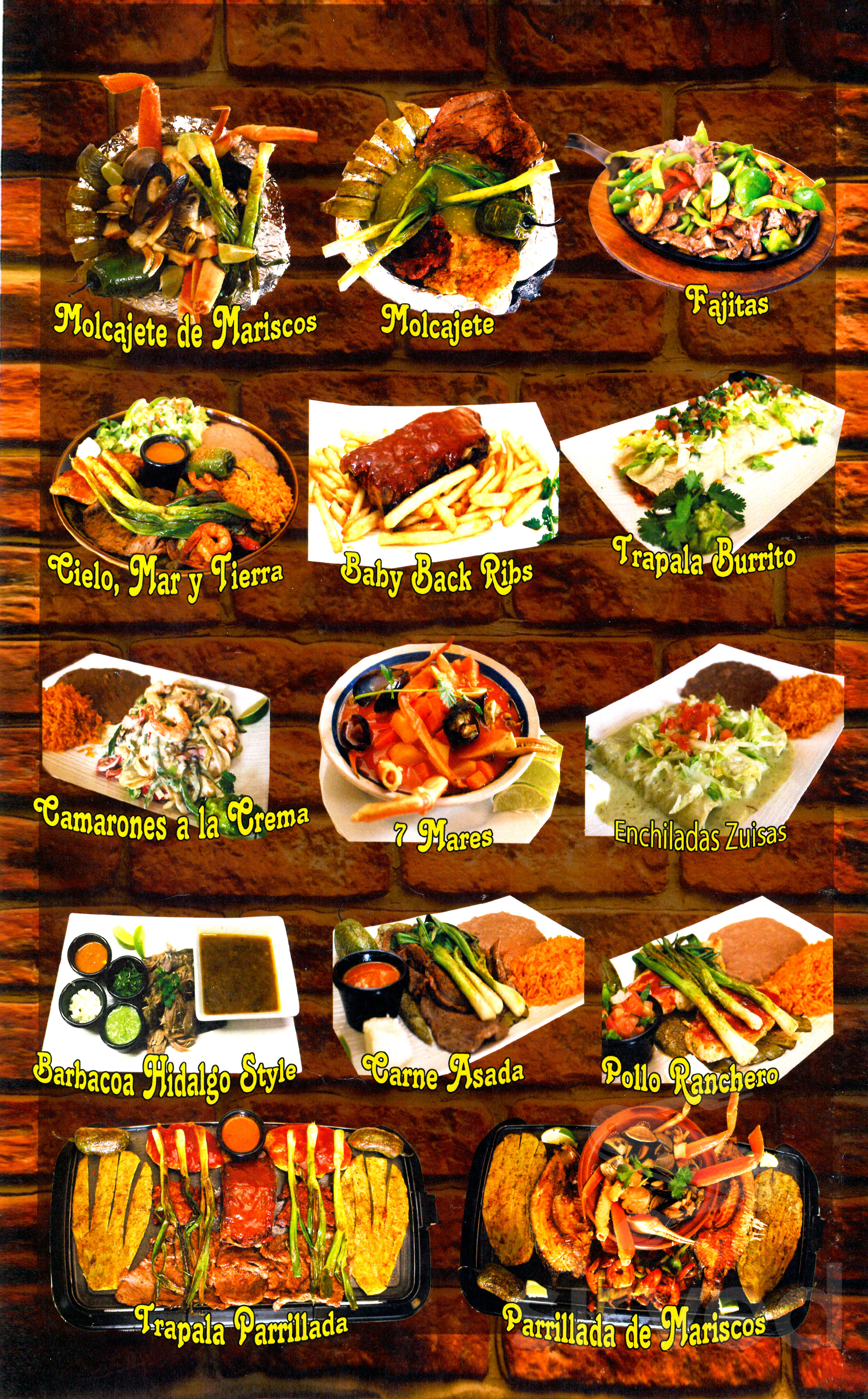 Trapala 2 menu in Hubbard, Oregon