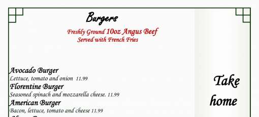 Menu for Fieldstone Country Inn in Lockport, NY | Sirved