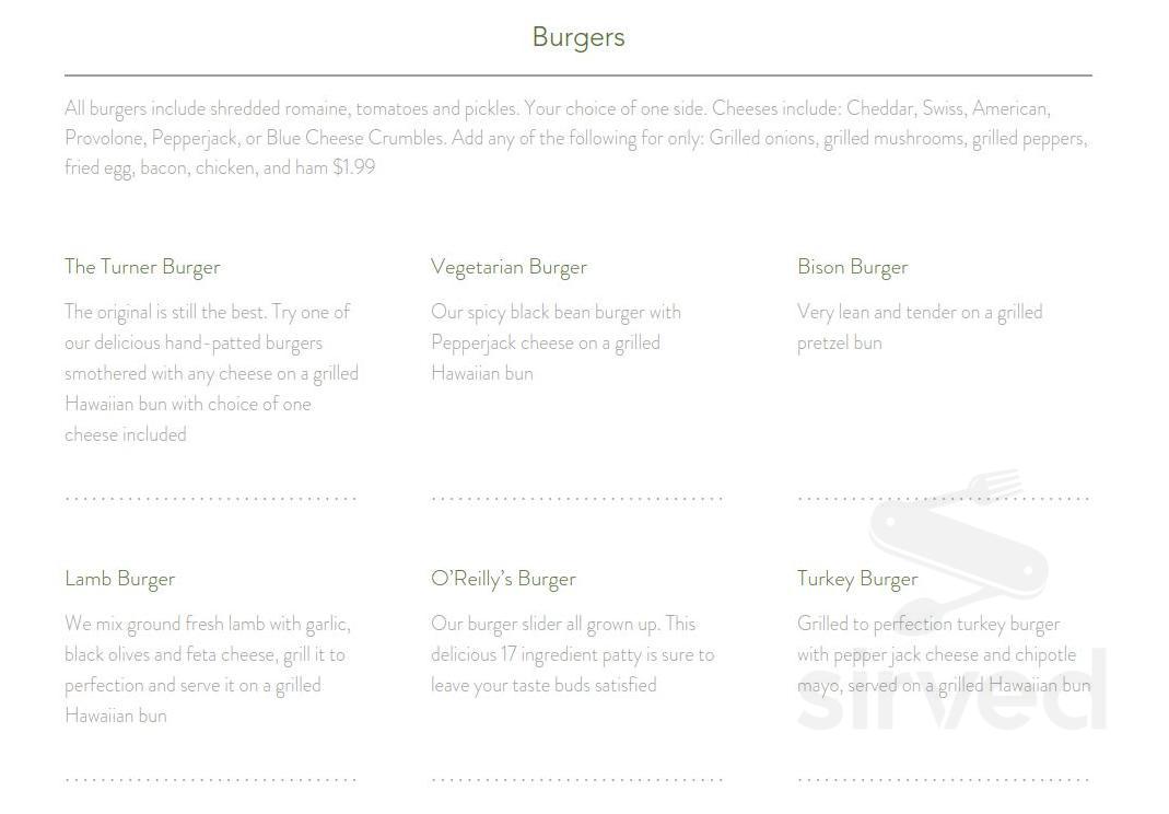 O Reilly S Irish Pub Restaurant Menu In Fort Wayne Indiana Usa