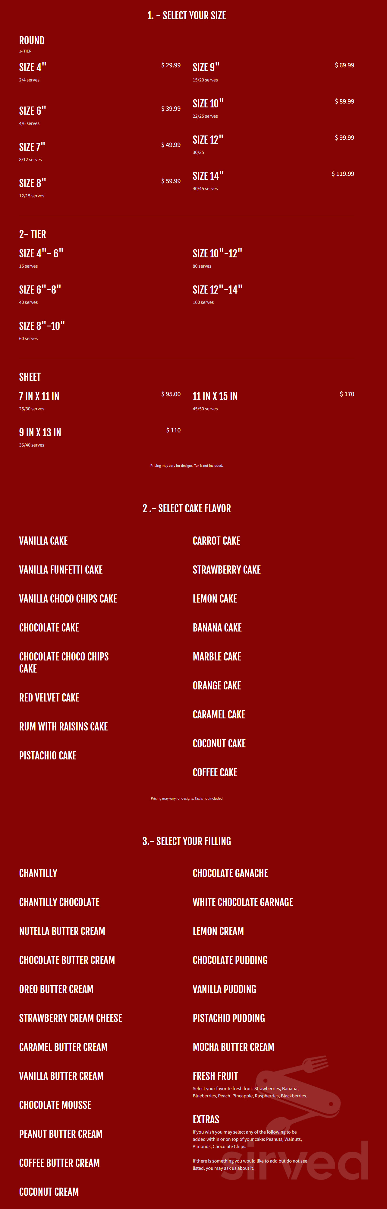 Menu - Butler NJ's Nuestra Passion Coffee Shop | Sirved