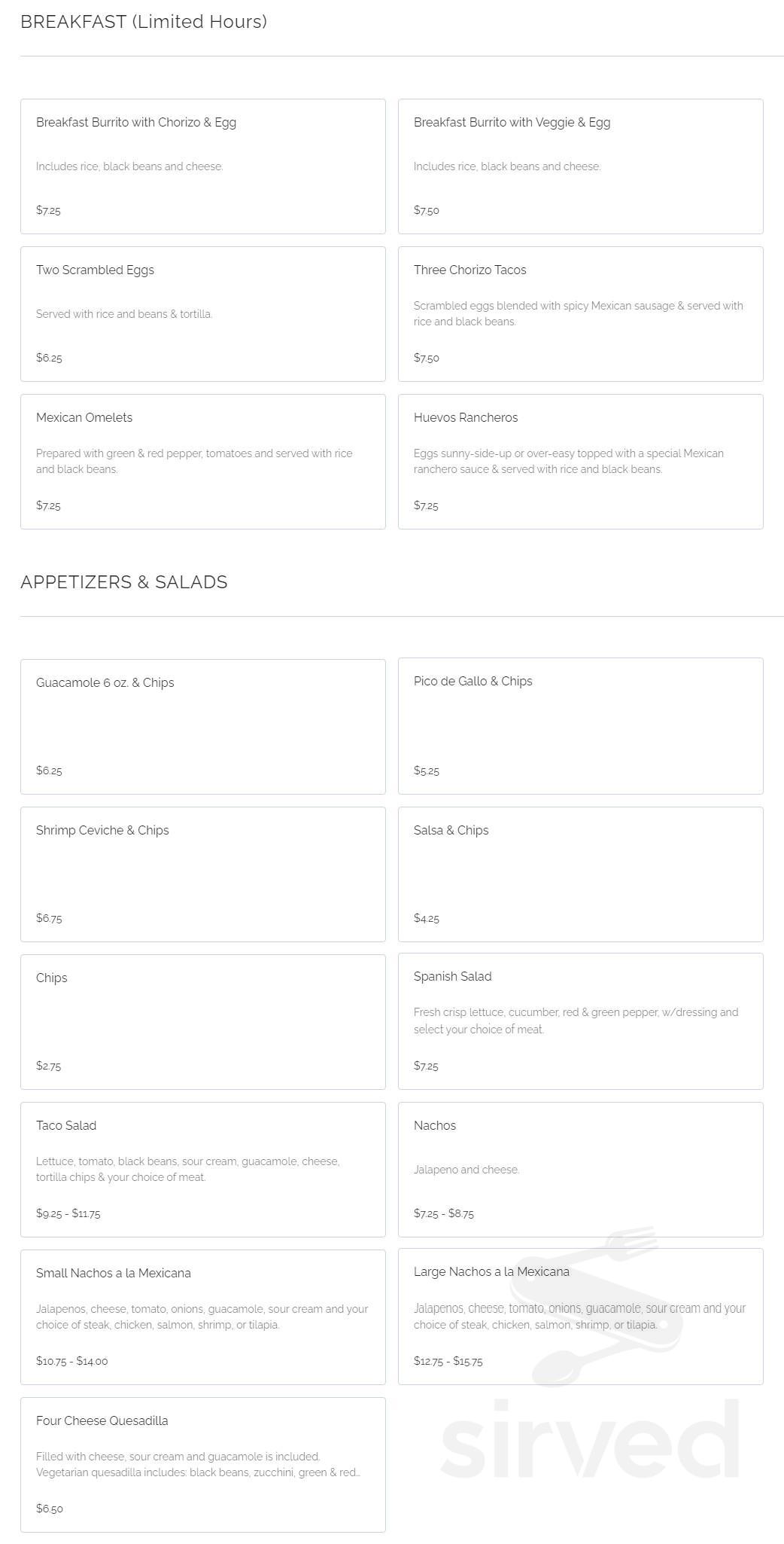 Chicago French Market menu in Chicago, Illinois, USA