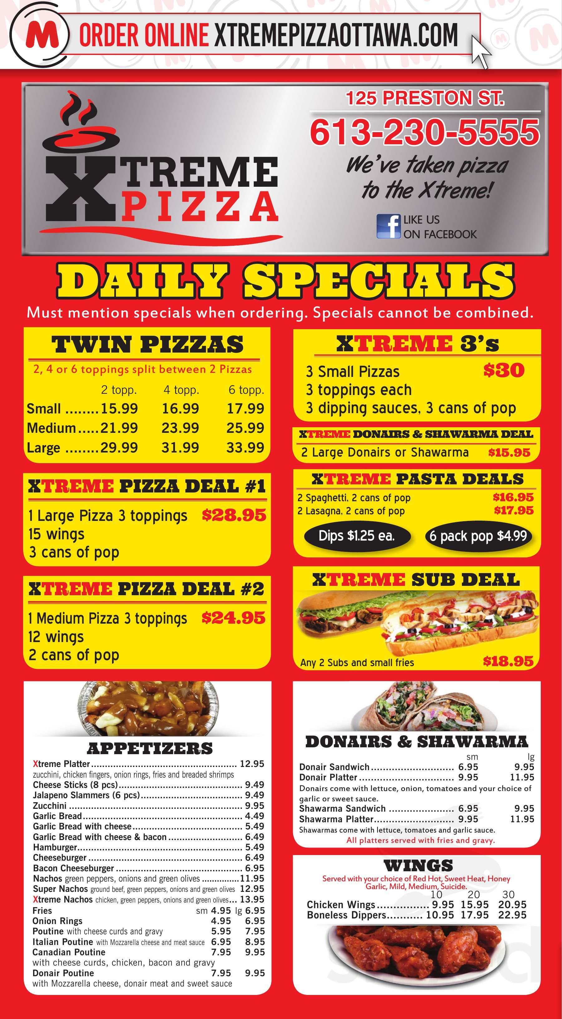 Xtreme Pizza in Ottawa, Ontario, Canada