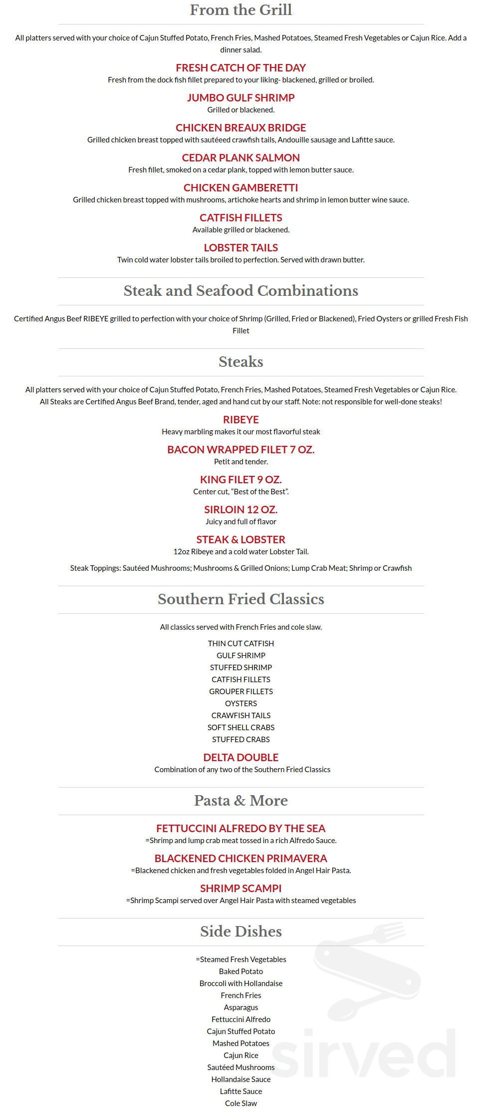 Ralph and Kacoo's menus in Spanish Fort, Alabama, United States