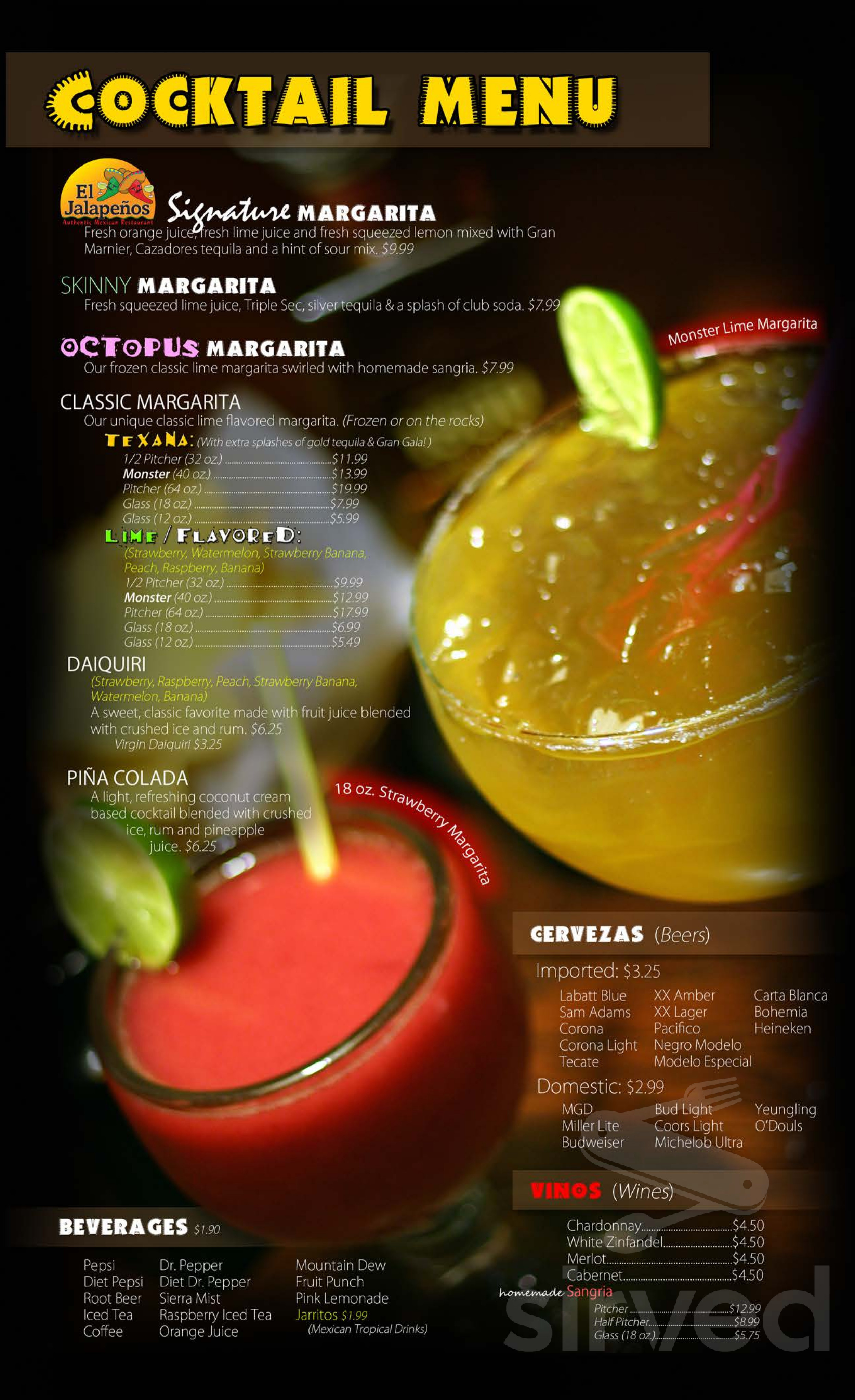 El Jalapeños menus in Barberton, Ohio, United States
