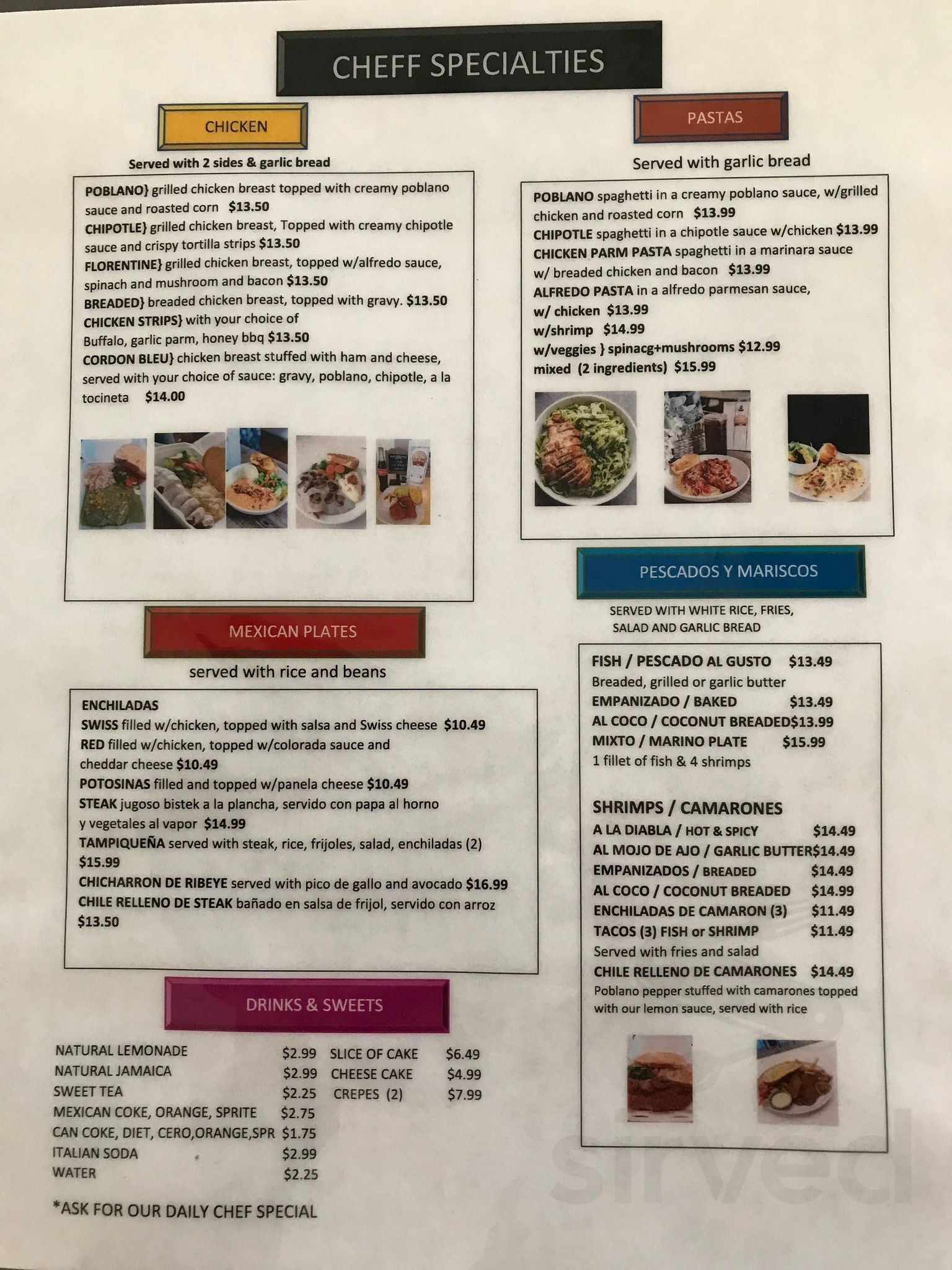 Deli Deli Coffee House menu in Eagle Pass, Texas, USA