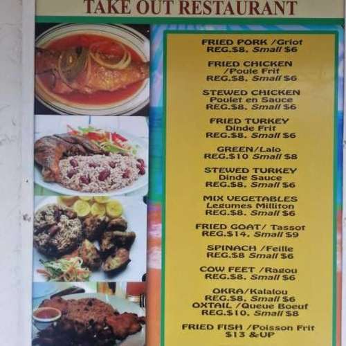 Chez Elda Takeout Restaurant menu in Boynton Beach, Florida, USA