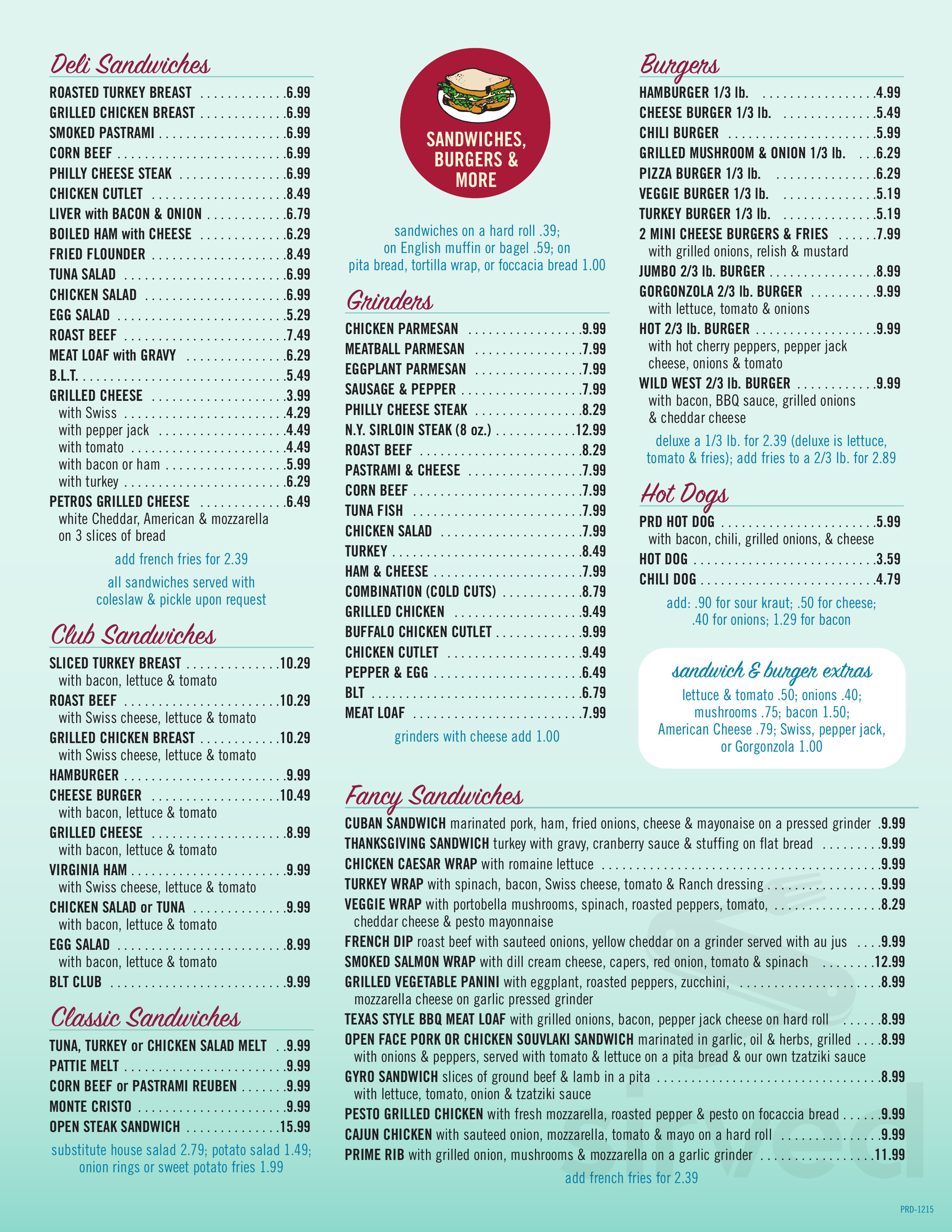 Menu - Norwalk CT's Post Road Diner | Sirved