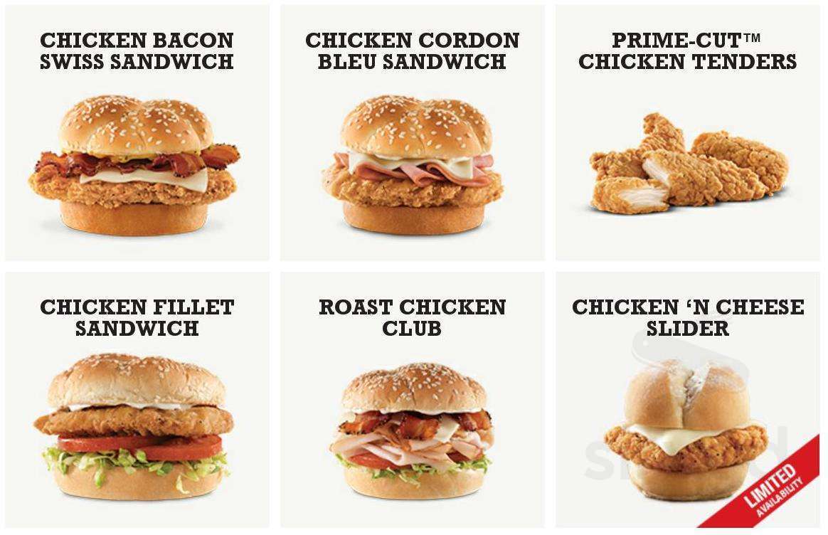 Arby's menus in Fort Erie, Ontario, Canada