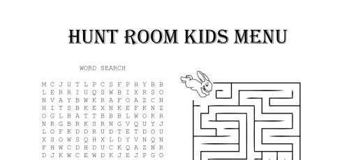 Menu for The Hunt Room in Virginia Beach, VA | Sirved