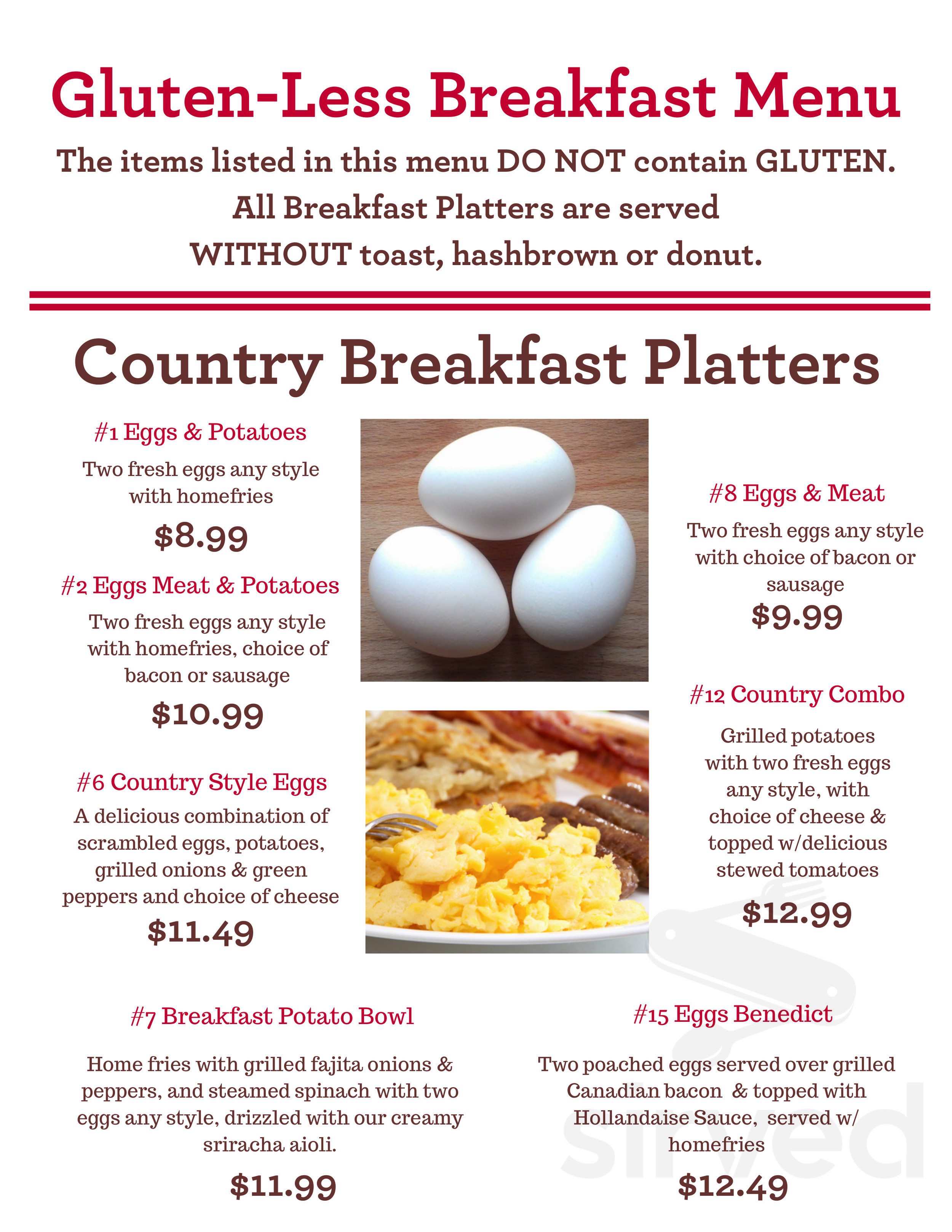 Oregon Menu The Restaurant at Oregon Dairy Menu - Lititz, Pennsylvania | Sirved