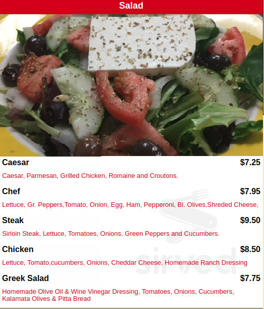 Mike's Pizza & Steakhouse menu in Ottumwa, Iowa, USA