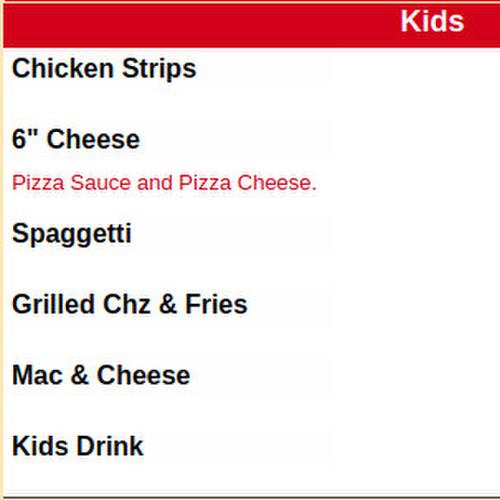 Mike's Pizza & Steakhouse menu in Ottumwa, Iowa, USA