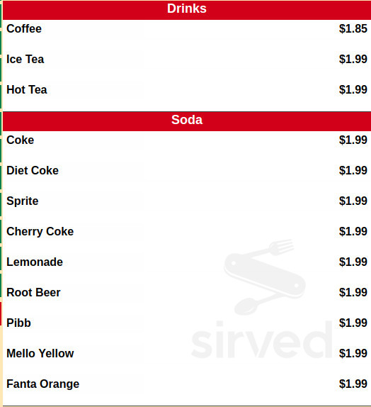 Mike's Pizza & Steakhouse menu in Ottumwa, Iowa, USA