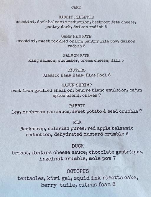 Hearth on 25th menu in Ogden, Utah, USA